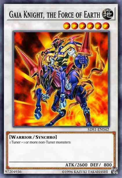 Gaia Knight, the Force of Earth - 5DS1-EN042 - Super Rare - Unlimited