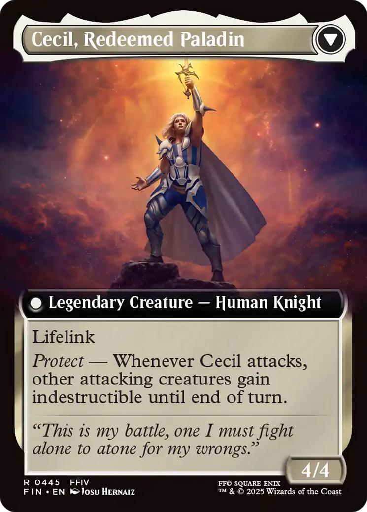 Cecil, Dark Knight // Cecil, Redeemed Paladin [445] [Extended Art] [FINAL FANTASY] [Non-Foil]