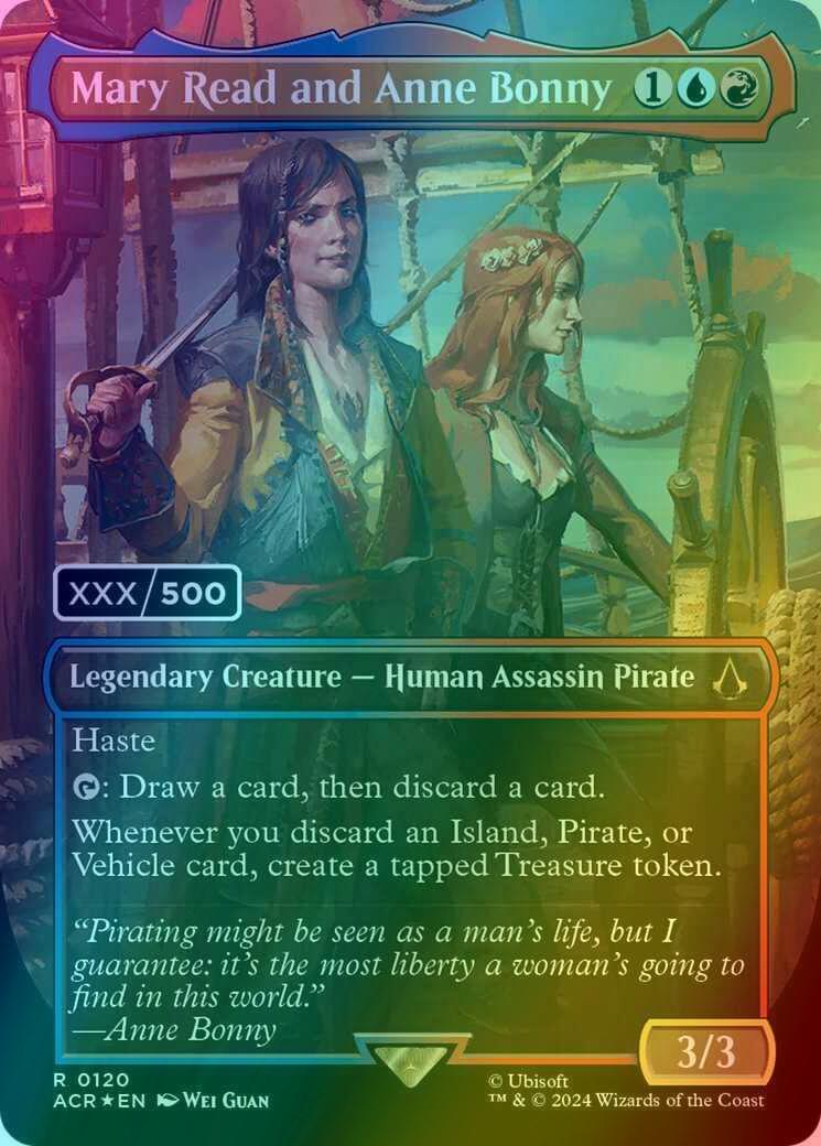 Mary Read and Anne Bonny - Serial Numbered [120z] [Borderless] [Assassin's Creed] [Foil]