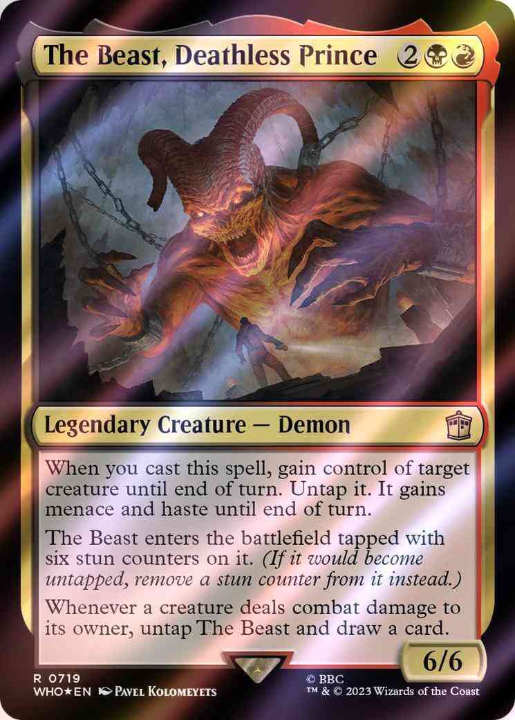The Beast, Deathless Prince [719] [Universes Beyond: Doctor Who] [Surge Foil]