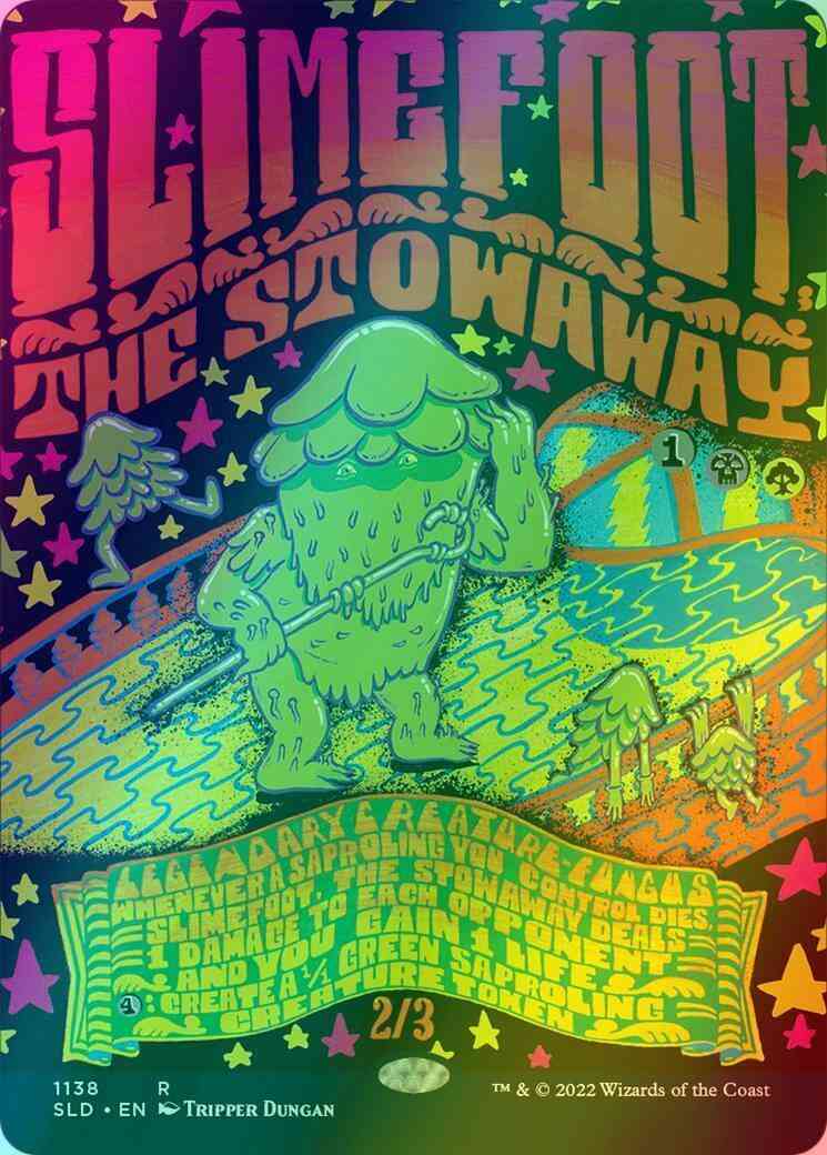 Slimefoot, the Stowaway [1138] [Borderless] [Welcome to the Fungal] [Secret Lair Drop] [Foil]