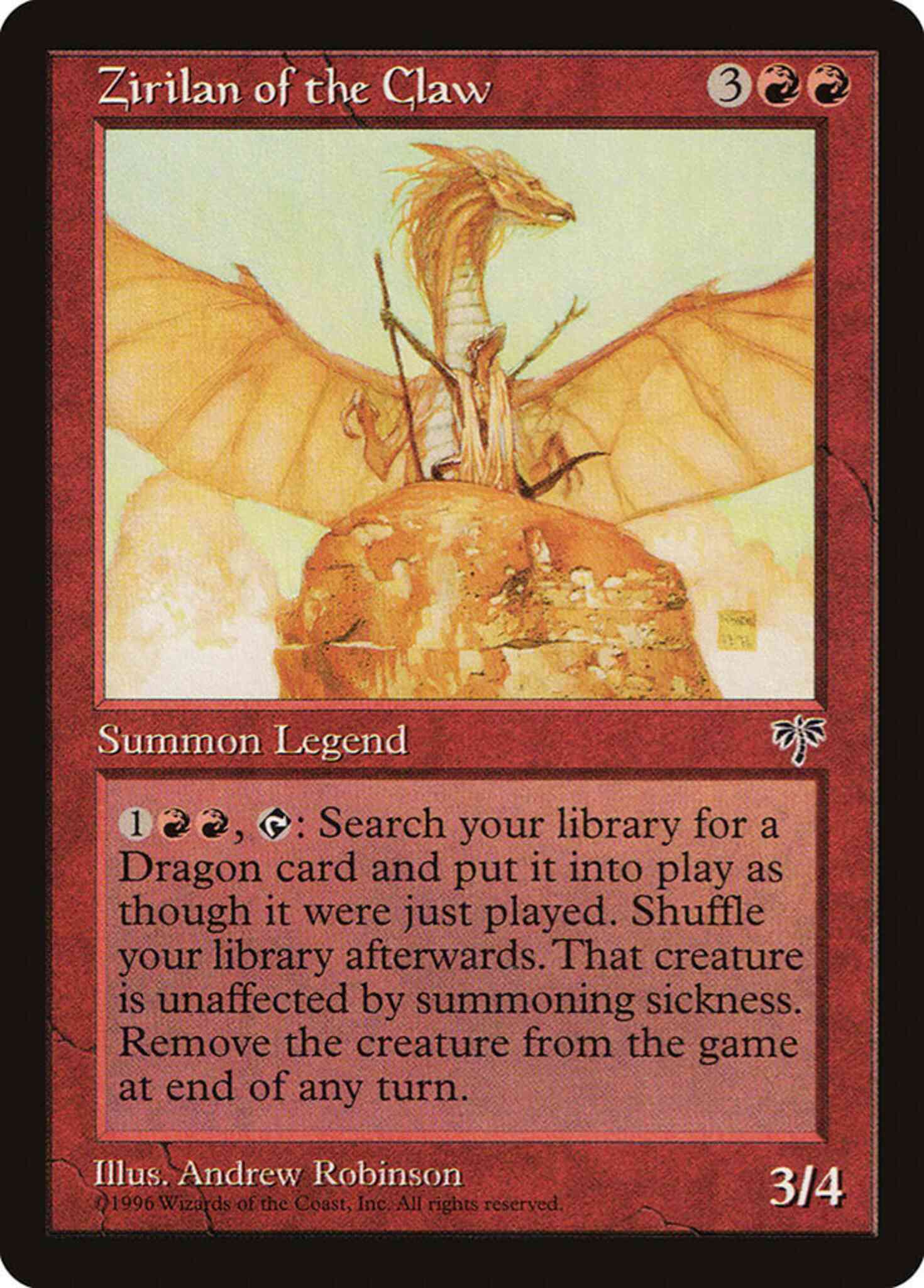 Zirilan of the Claw [204] [Mirage] [Non-Foil] – Face to Face Games