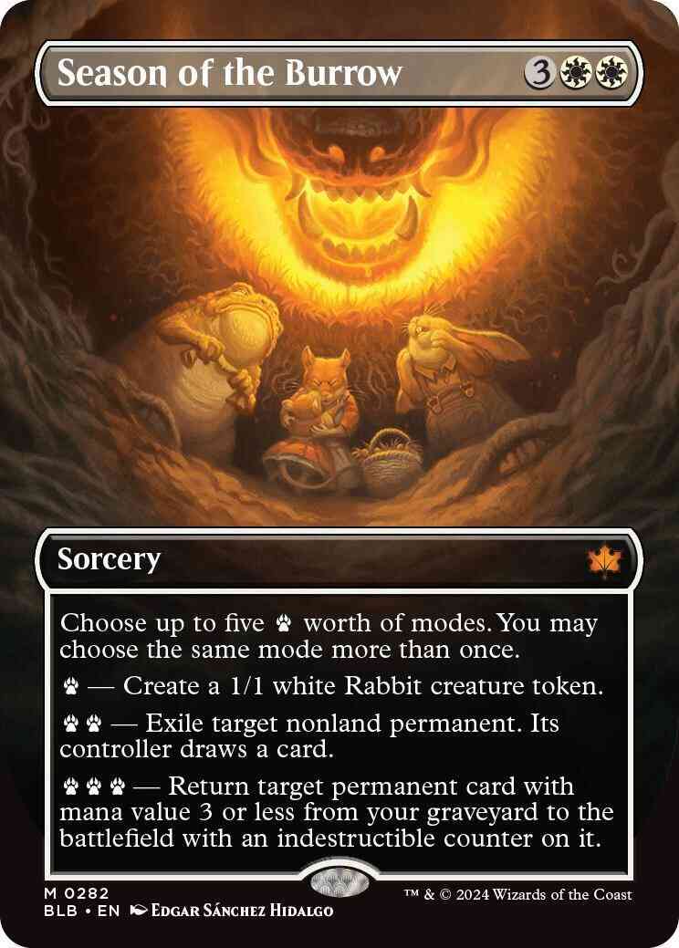 Season of the Burrow [282] [Borderless] [Bloomburrow] [Non-Foil]