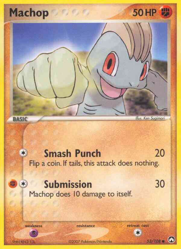Machop - 53/108 - Common [ex16-53] [Reverse Holo]