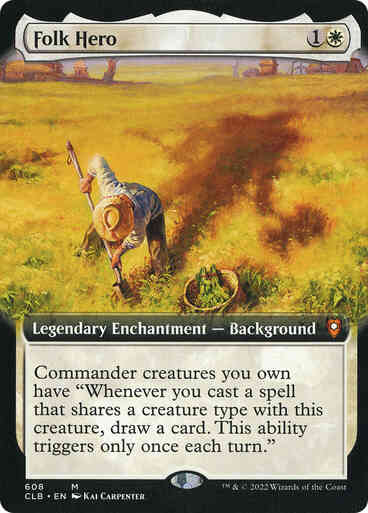 Folk Hero [608] [Extended Art] [Commander Legends: Battle for Baldur's Gate] [Non-Foil]