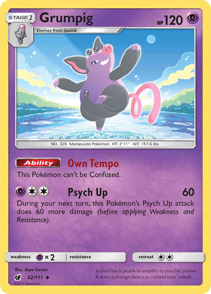 Grumpig - 42/111 - Uncommon [sm4-42] [Reverse Holo]