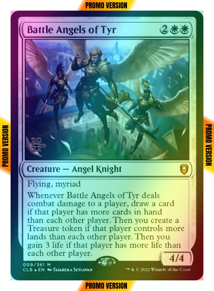 Battle Angels of Tyr [9s] [Prerelease] [Commander Legends: Battle for Baldur's Gate: Promos] [Foil]