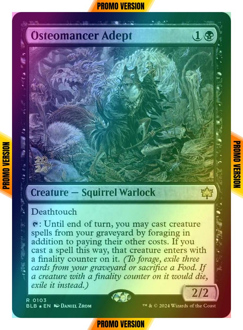 Osteomancer Adept [103s] [Prerelease] [Bloomburrow: Promos] [Foil]
