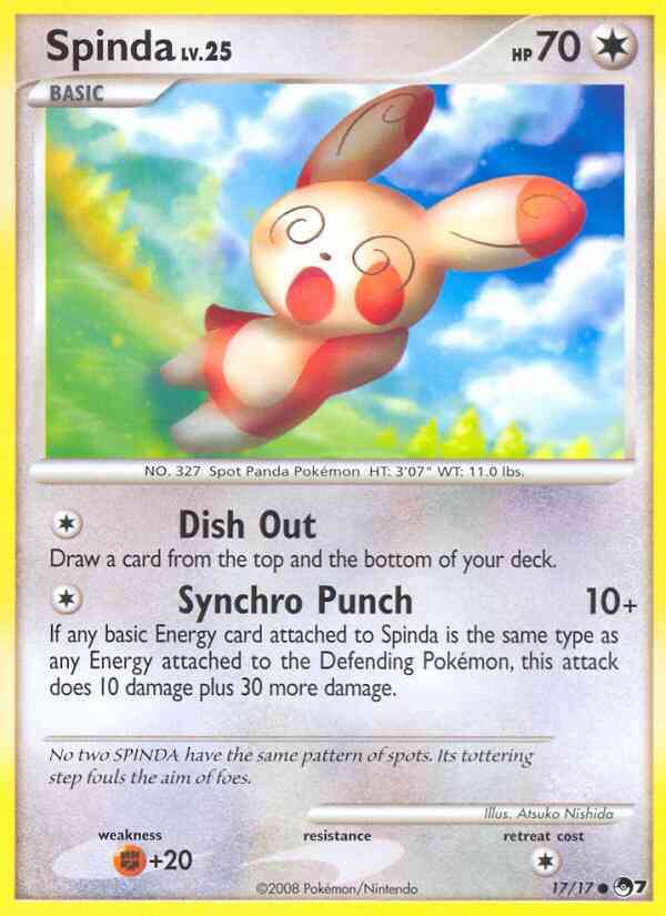 Spinda - 17/17 - Common [pop7-17] [Non-Holo]