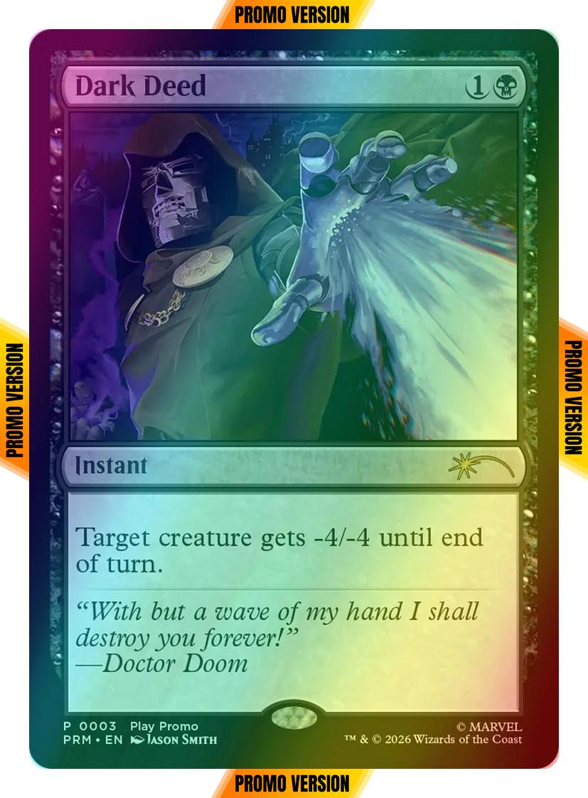 Dark Deed [12] [PRM-0003] [Wizards Play Network 2026] [Foil]