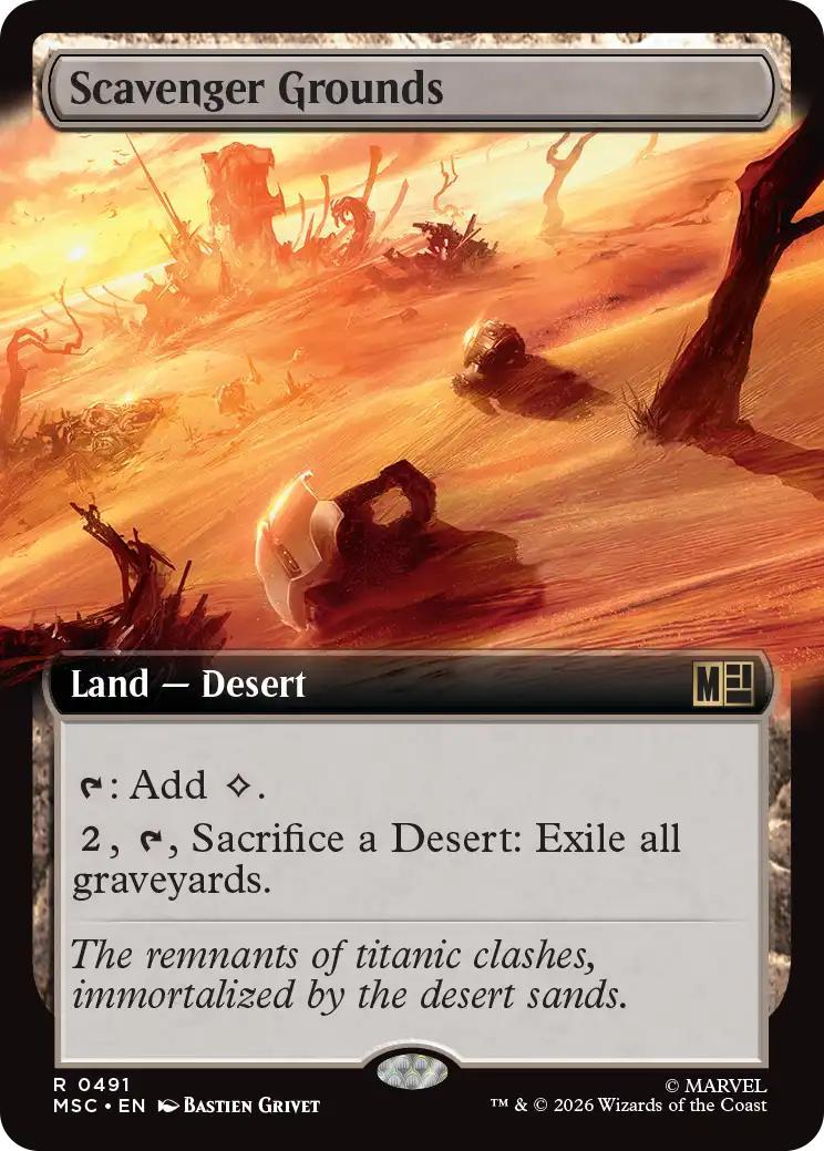 Scavenger Grounds [491] [Extended Art] [Marvel Super Heroes: Commander] [Non-Foil]