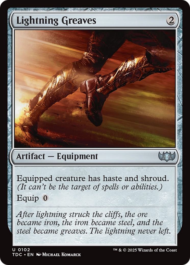 Lightning Greaves [102] [Tarkir: Dragonstorm: Commander] [Non-Foil]