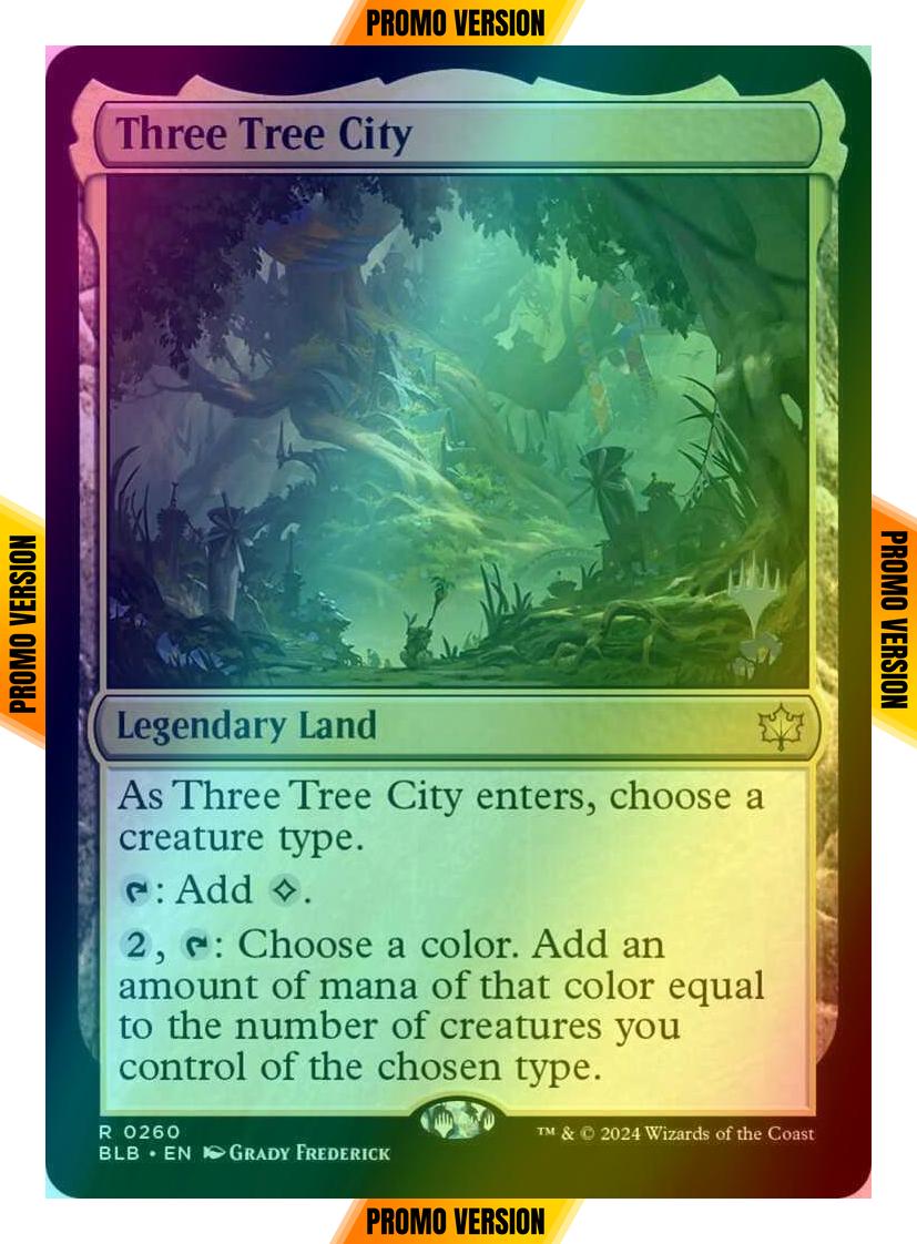 Three Tree City [260p] [Promo Pack] [Bloomburrow: Promos] [Foil]