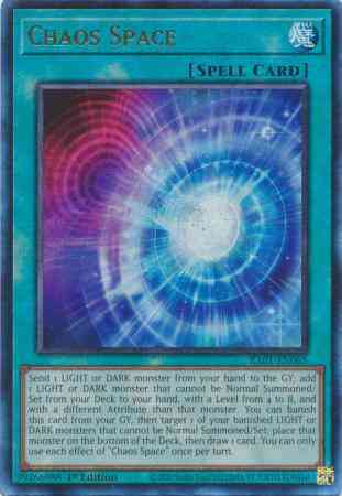 Chaos Space - RA01-EN065 - Prismatic Ultimate Rare - 1st Edition
