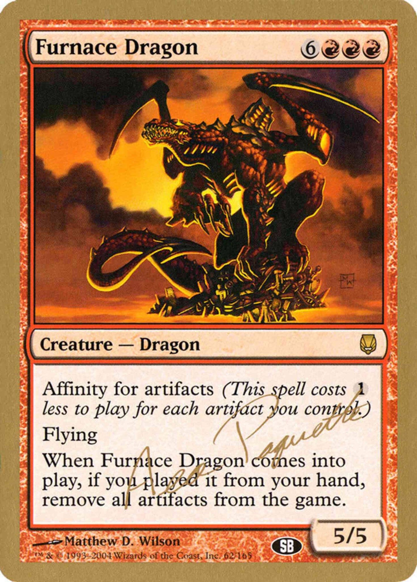 Furnace Dragon [ap62sbb] [Aeo Paquette] [World Championship Decks 2004] [Non-Foil]