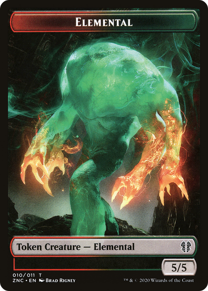 Elemental Token (08) // Elemental Token (10) [Zendikar Rising Commander Tokens] [Non-Foil]