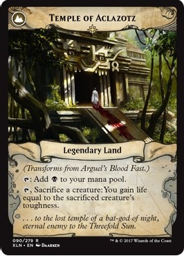 Arguel's Blood Fast // Temple of Aclazotz [90] [Ixalan] [Non-Foil]