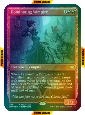 Dominating Vampire [407] [Innistrad: Crimson Vow] [Foil]
