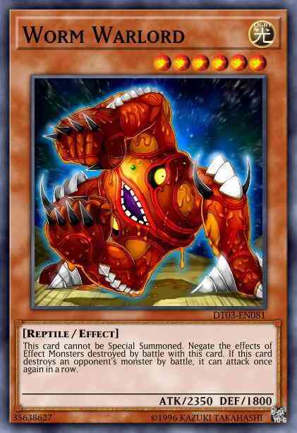 Worm Warlord - HA03-EN053 - Super Rare - 1st Edition