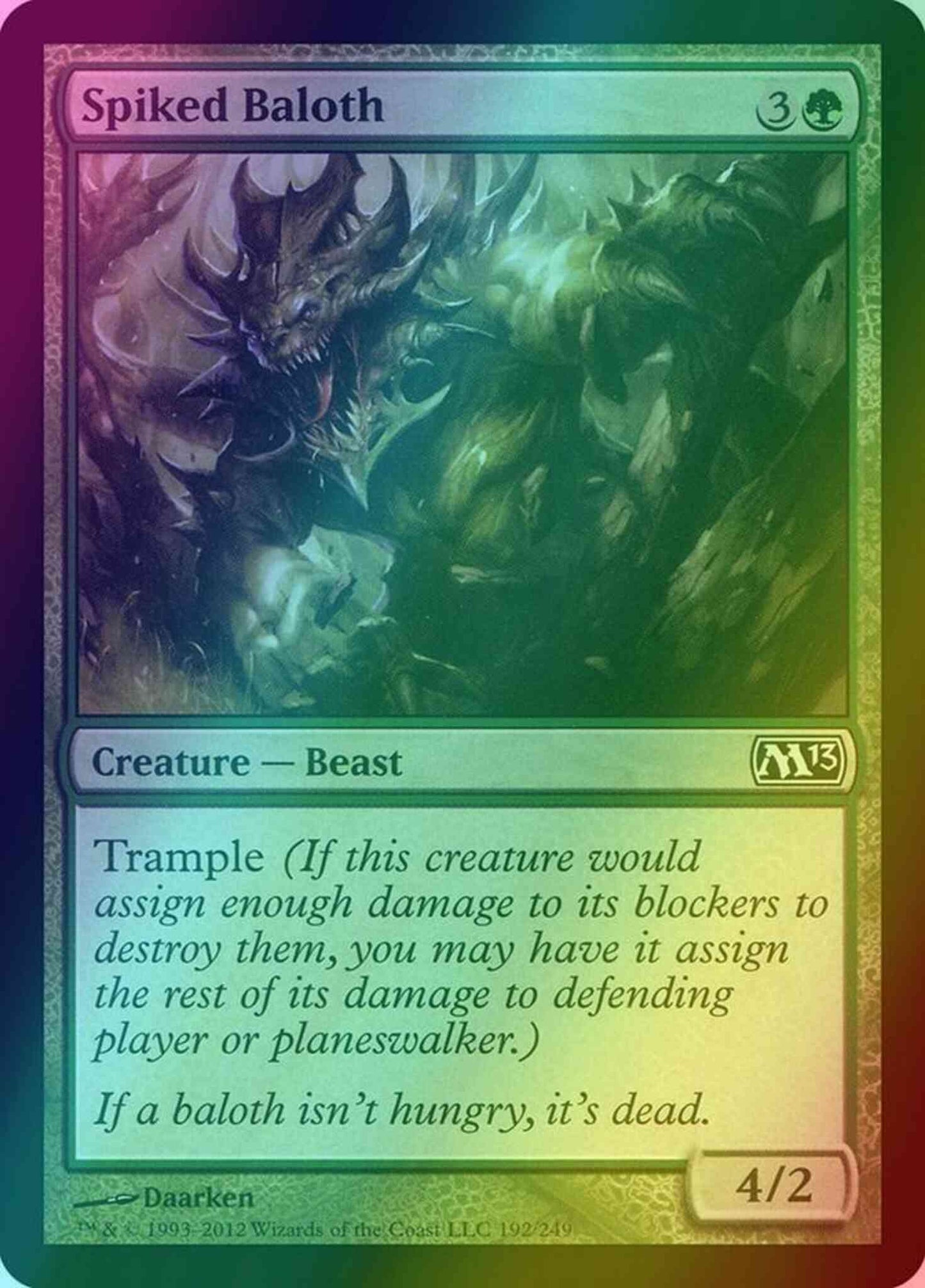 Spiked Baloth [192] [Magic 2013] [Foil]