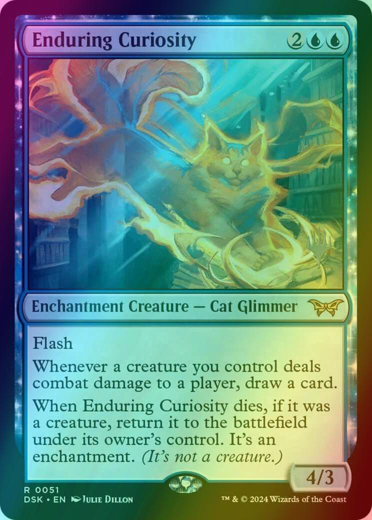 Enduring Curiosity [51p] [Promo Pack] [Duskmourn: House of Horror: Promos] [Foil]