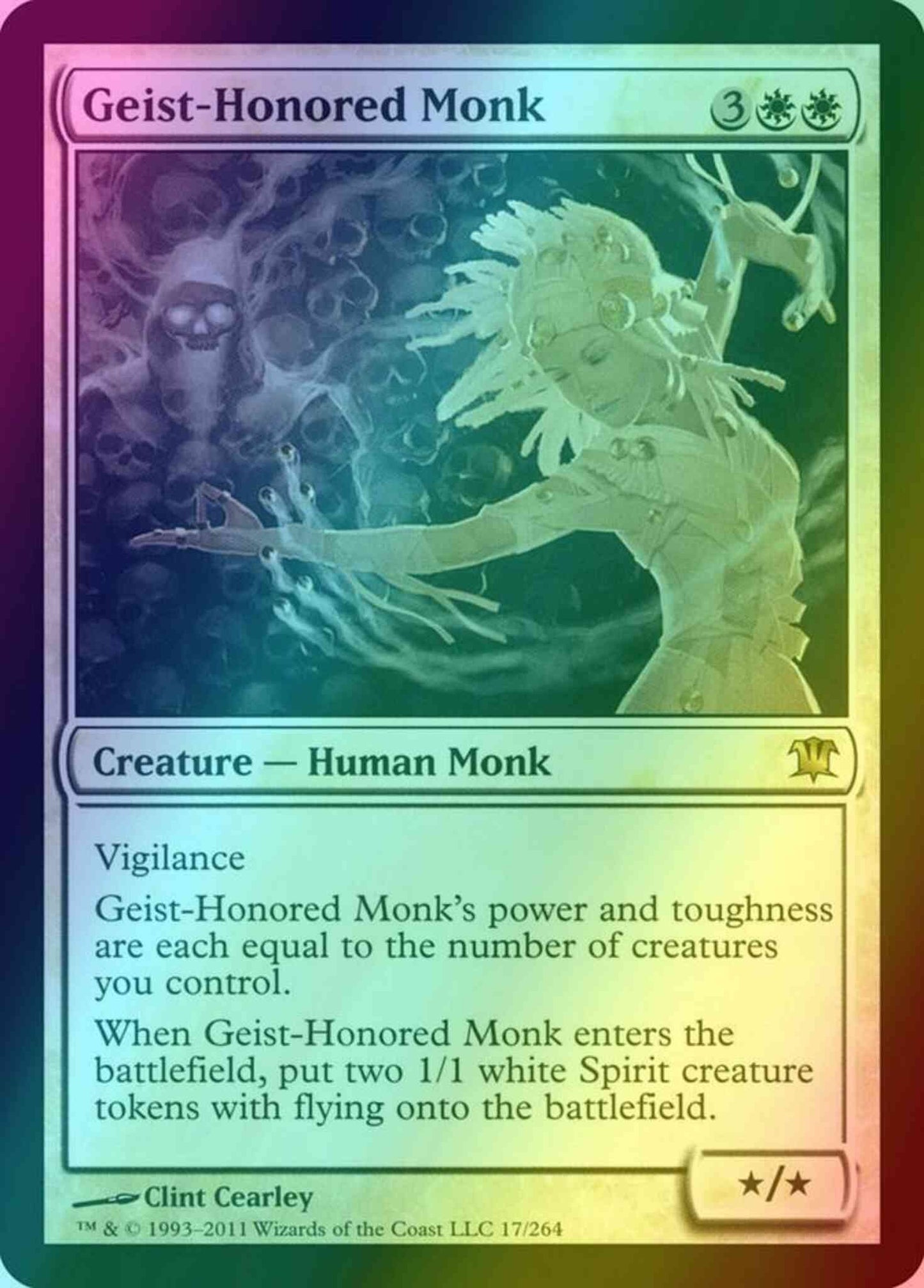 Geist-Honored Monk [17] [Innistrad] [Foil]