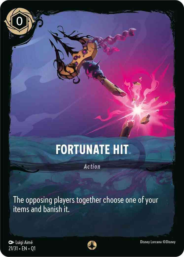 Fortunate Hit - 21/31 [Illumineer's Quest: Deep Trouble] [Non-Foil]