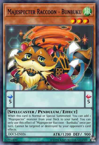 Majespecter Raccoon - Bunbuku - MP16-EN126 - Ultra Rare - 1st Edition