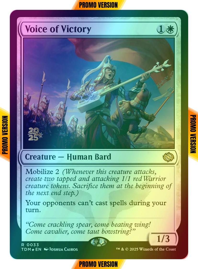 Voice of Victory [33s] [Prerelease] [Tarkir: Dragonstorm: Promos] [Foil]