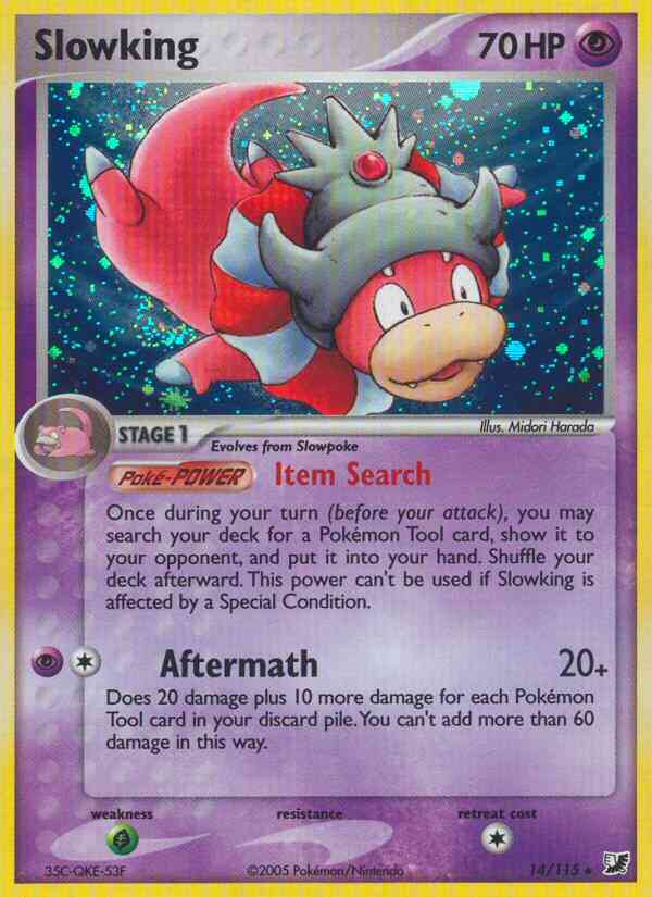 Slowking - 14/115 - Rare Holo [ex10-14] [Reverse Holo]