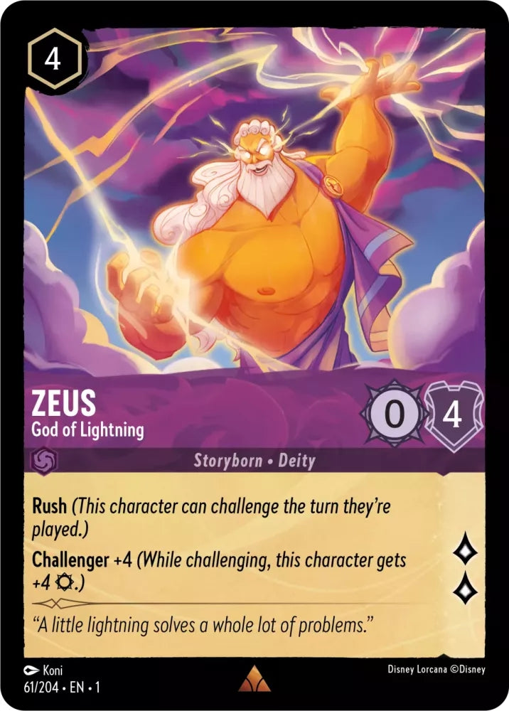 Zeus - God of Lightning - 61/204 [The First Chapter] [Non-Foil]