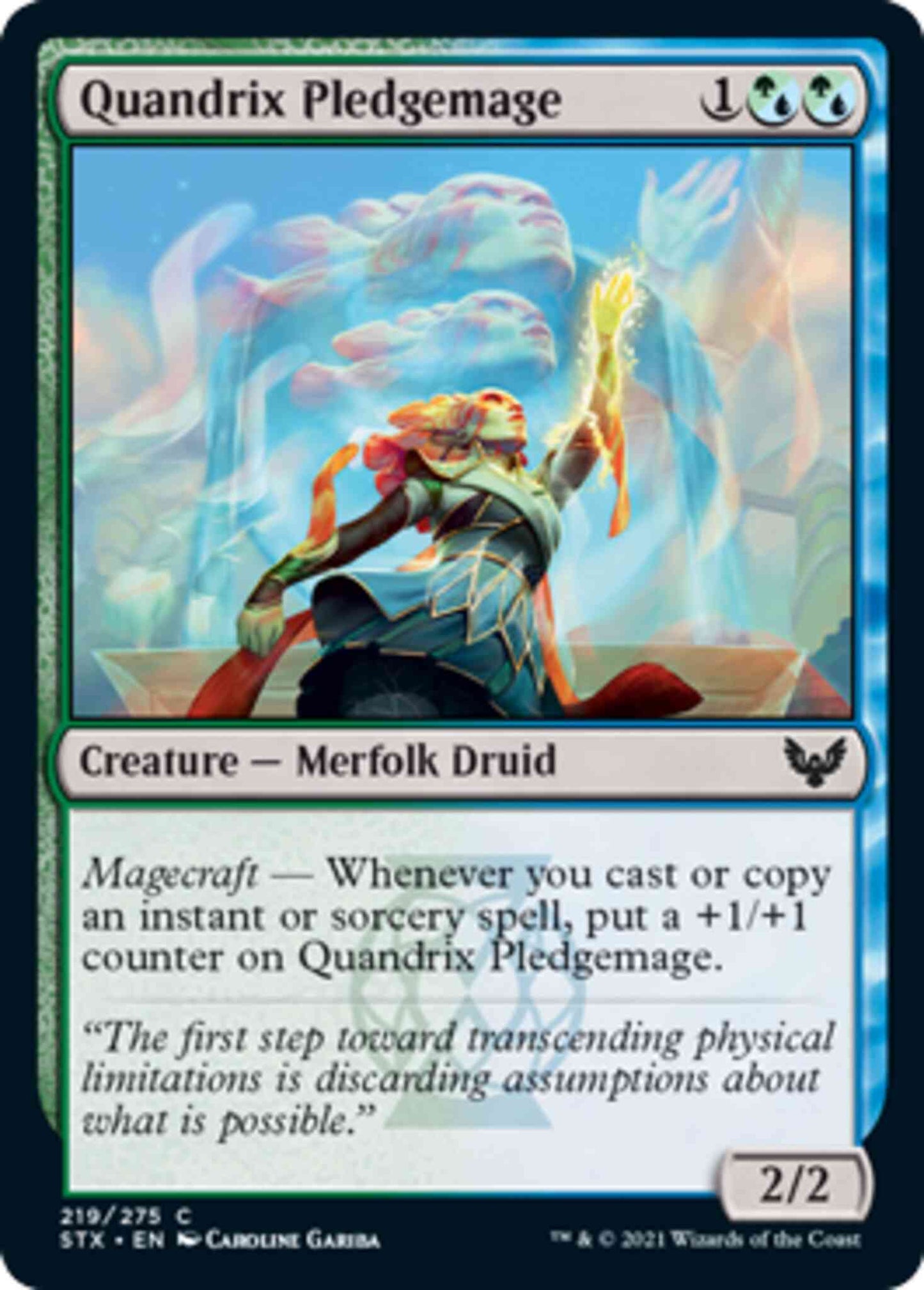 Quandrix Pledgemage [219] [Strixhaven: School of Mages] [Non-Foil]