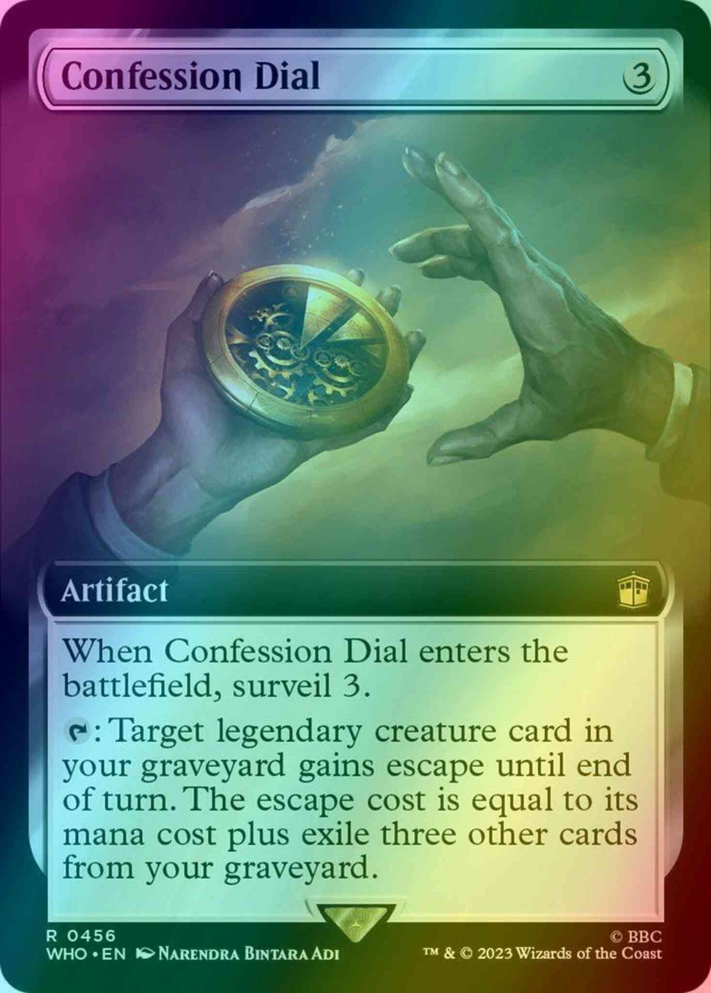 Confession Dial [456] [Extended Art] [Universes Beyond: Doctor Who] [Foil]
