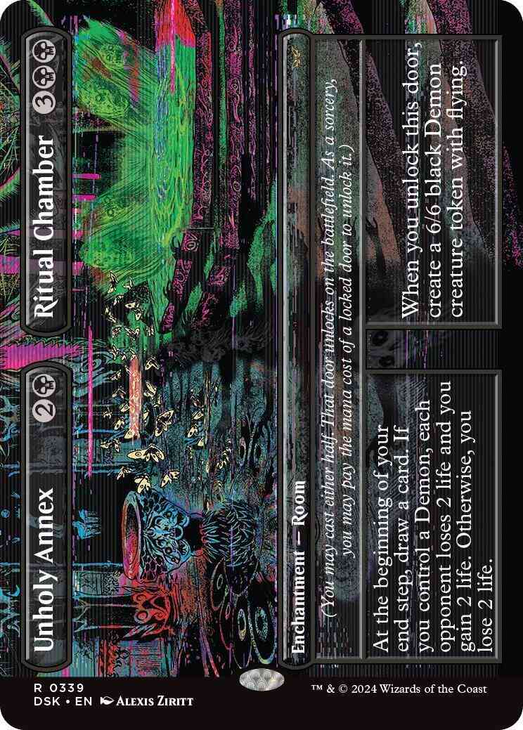 Unholy Annex // Ritual Chamber [339] [Borderless] [Duskmourn: House of Horror] [Foil]