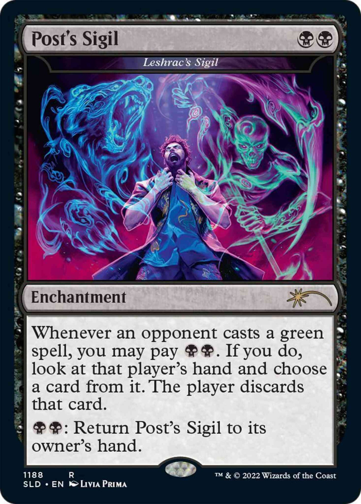 Post's Sigil - Leshrac's Sigil [1188] [Post Malone: Backstage] [Secret Lair Drop] [Non-Foil]