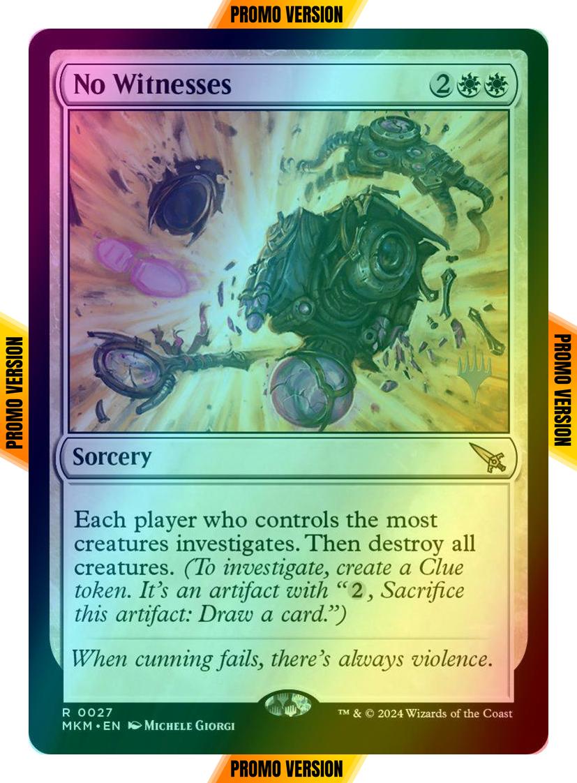 No Witnesses [27p] [Promo Pack] [Murders at Karlov Manor: Promos] [Foil]