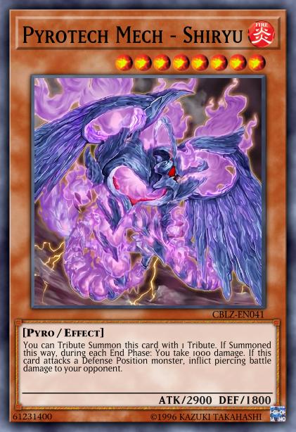 Pyrotech Mech - Shiryu - BP02-EN122 - Mosaic Rare - 1st Edition