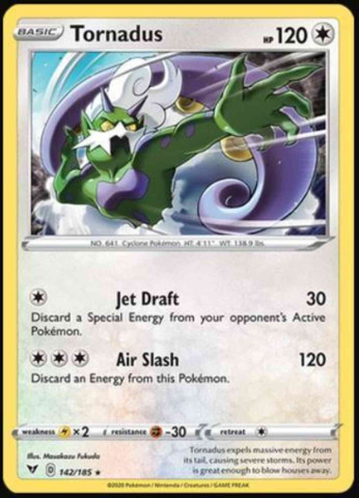 Tornadus - 142/185 - Rare Holo [swsh4-142] [Reverse Holo]