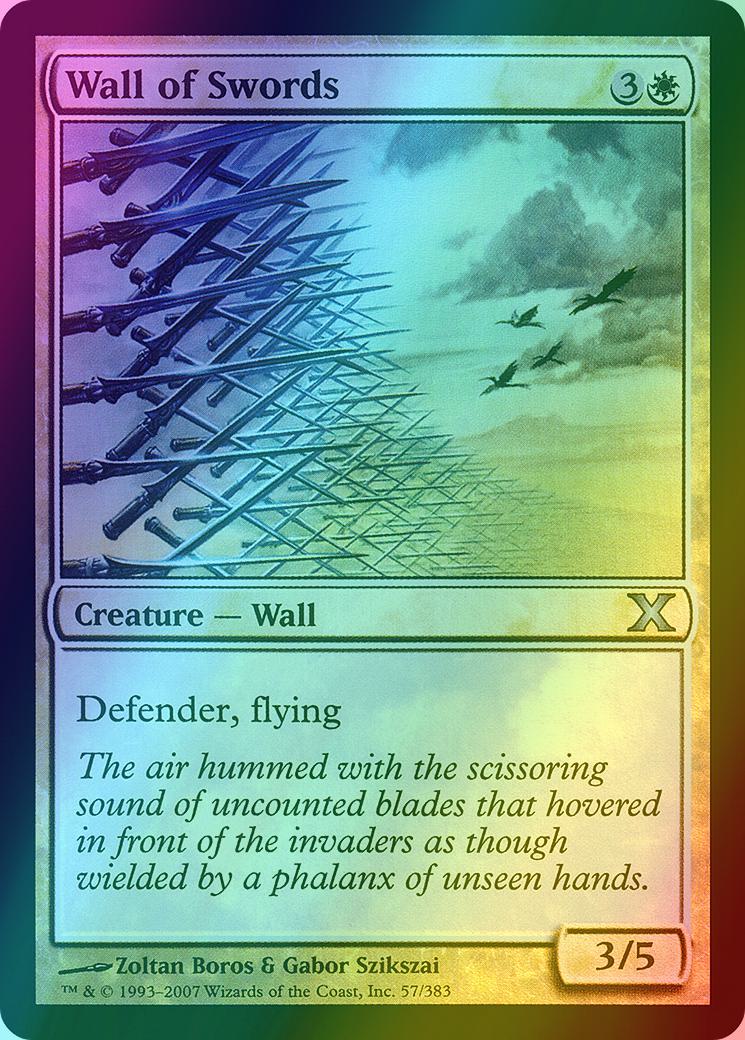 Wall of Swords [57] [Tenth Edition] [Foil]