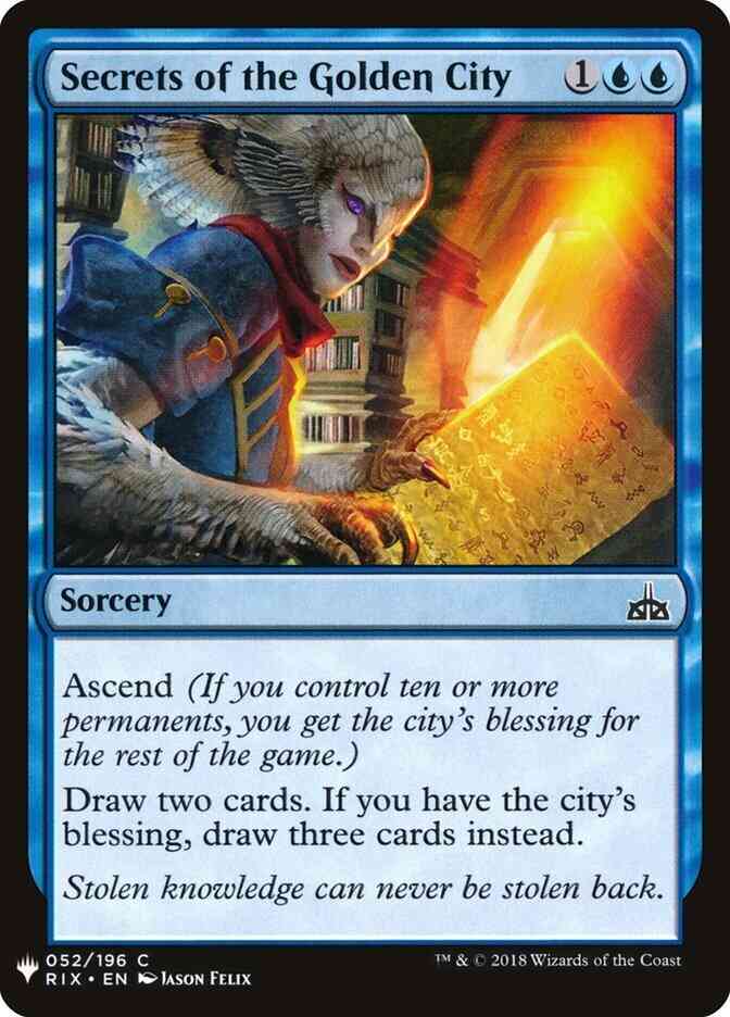 Secrets of the Golden City [RIX-52] [The List] [Non-Foil]