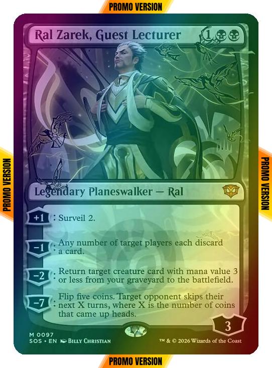 Ral Zarek, Guest Lecturer [97p] [Promo Pack] [Secrets of Strixhaven Promos] [Foil]