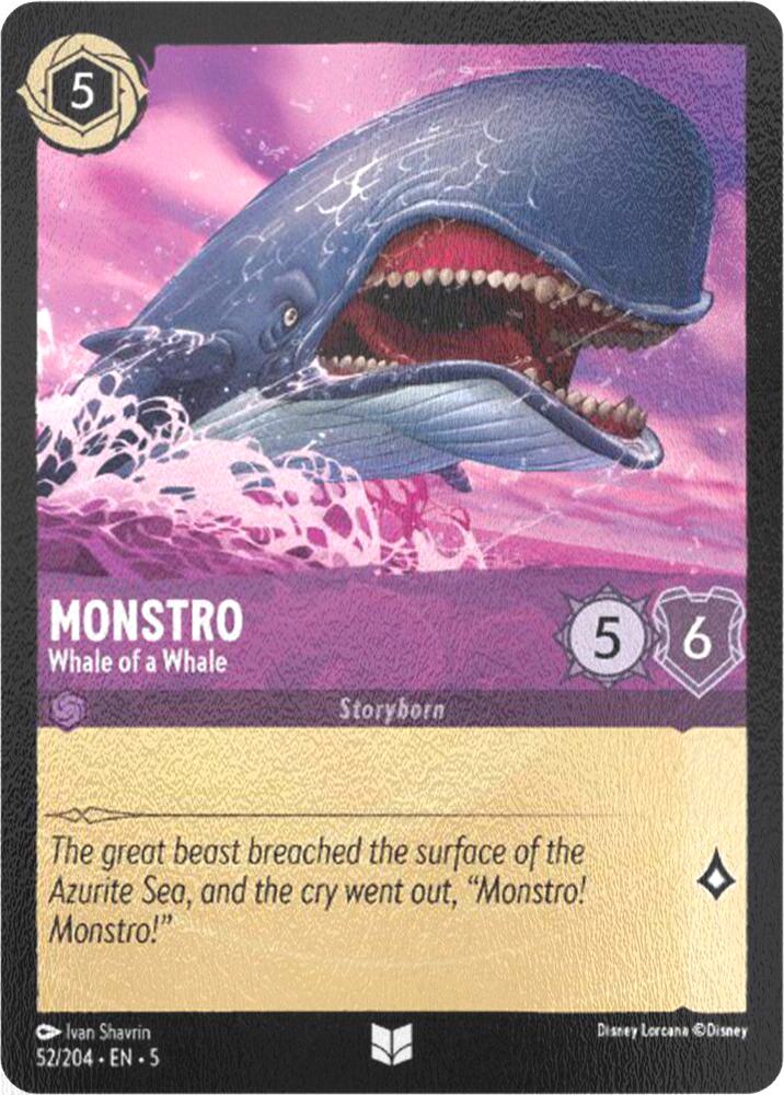 Monstro - Whale of a Whale - 52/204 [Shimmering Skies] [Cold Foil]