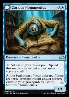 Curious Homunculus // Voracious Reader [54] [Eldritch Moon] [Foil]