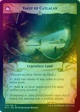 Storm the Vault // Vault of Catlacan [173] [Rivals of Ixalan] [Foil]