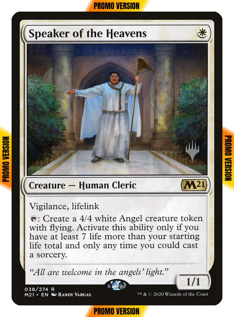 Speaker of the Heavens [Promo Pack] [38p] [Core Set 2021 Promos] [Non-Foil]
