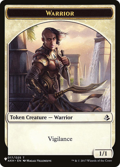 Cat Soldier Token (02) // Warrior Token (17) [TBNG-2] [BNG/AKH Set Symbol] [The List] [Non-Foil]
