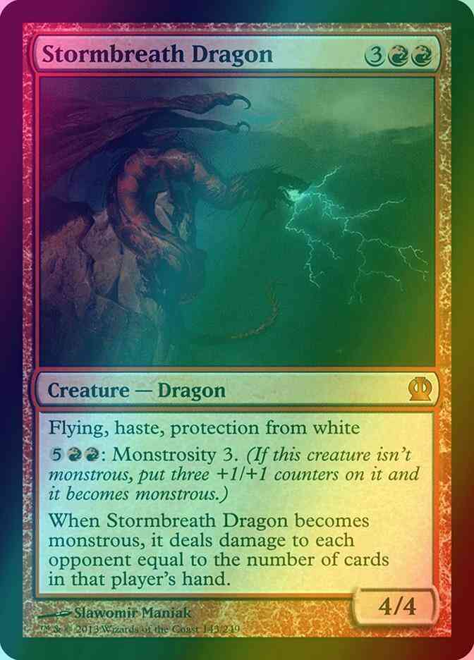 Stormbreath Dragon [143] [Theros] [Foil]