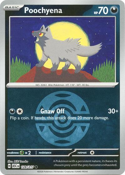 Poochyena - Dusk Ball - 128/217 - Common [me025-128] [Reverse Holo]