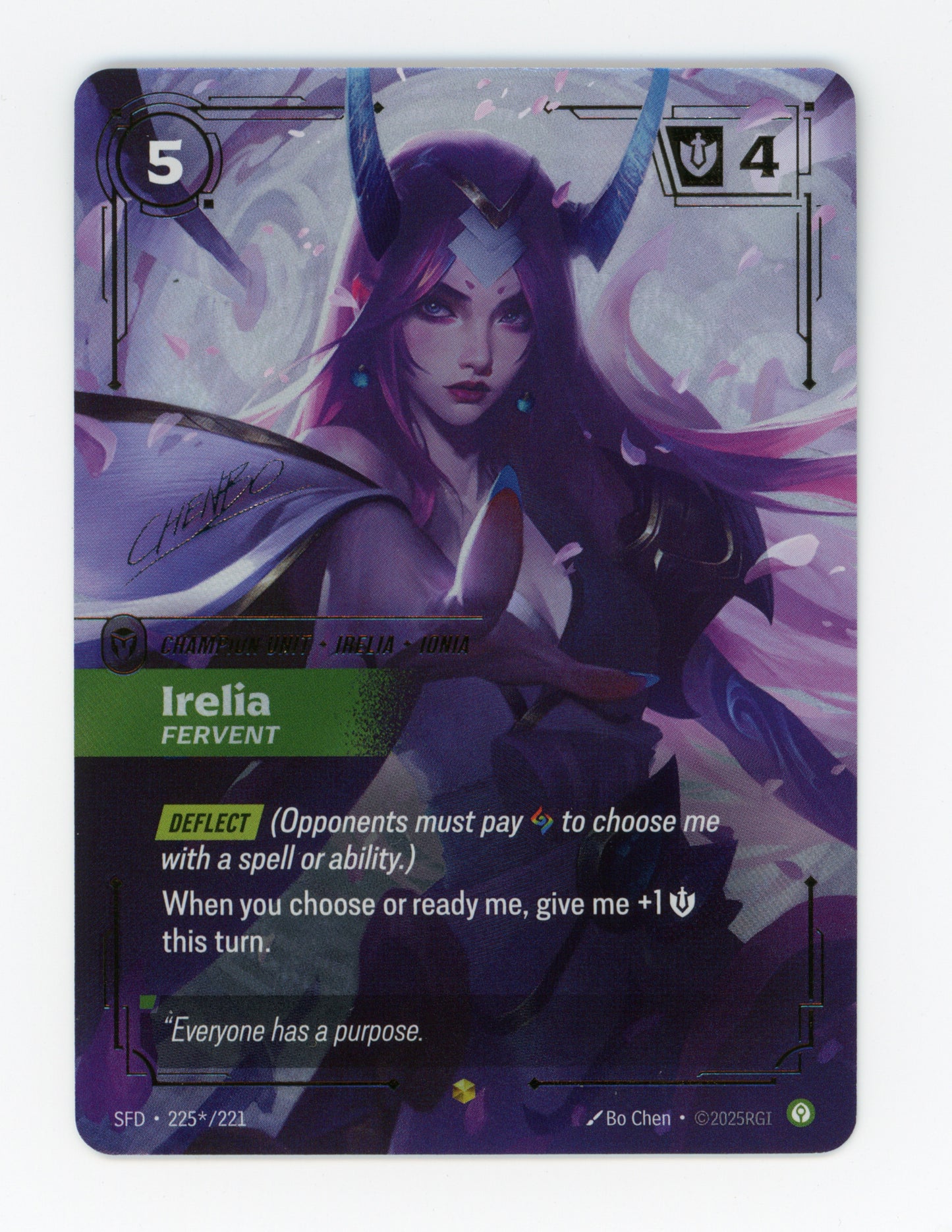 Irelia - Fervent — Signature|Foil — ID 19206
