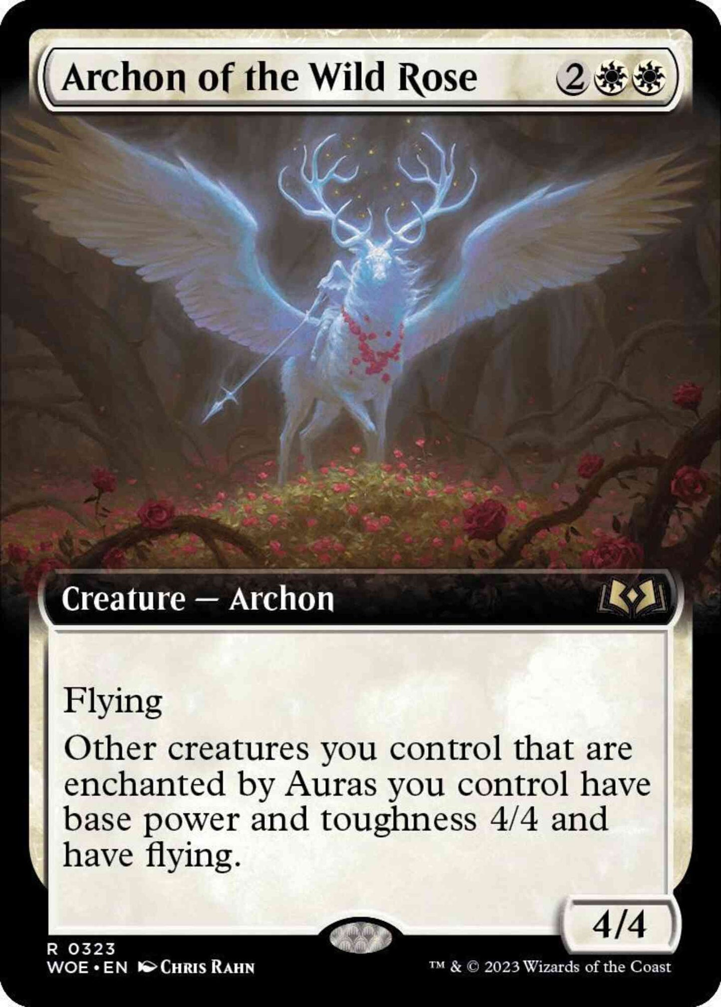 Archon of the Wild Rose [323] [Extended Art] [Wilds of Eldraine] [Non-Foil]